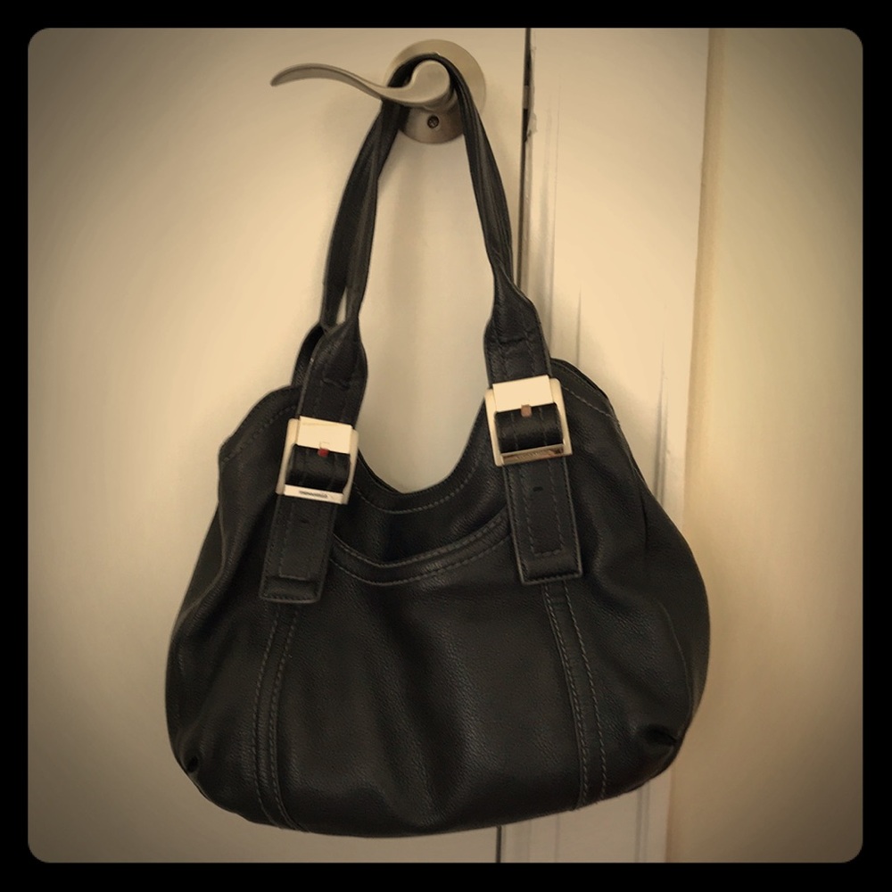Tignanello Black Shoulder Bag